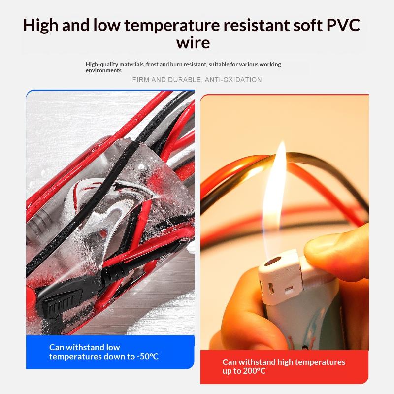 Multimeter Test Leads High Temp Resistance for Precise Electrical Measurement Tools in DIY Projects