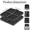 1pc Square Waffle Molds - Non Stick Baking Tray Suitable for Most 4-7QT Air Fryers | Reusable Belgian Waffles, Pancakes, and Egg Beaters | Dishwasher