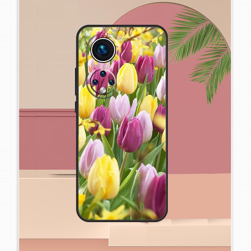 

Tulip Flower Colorful Case For Honor Magic 7 Lite 5 6 8 Pro Honor 200 400 X9c X9b X9a X8b X8a X8c 50 70 90 Cover Honor 200 Lite