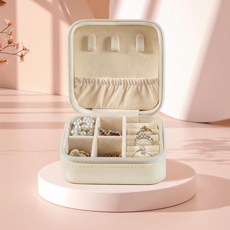 Portable Jewelry Box European Princess Travel Korean Hand Jewelry Jewelry Bag Earrings Ring Small Storage Box