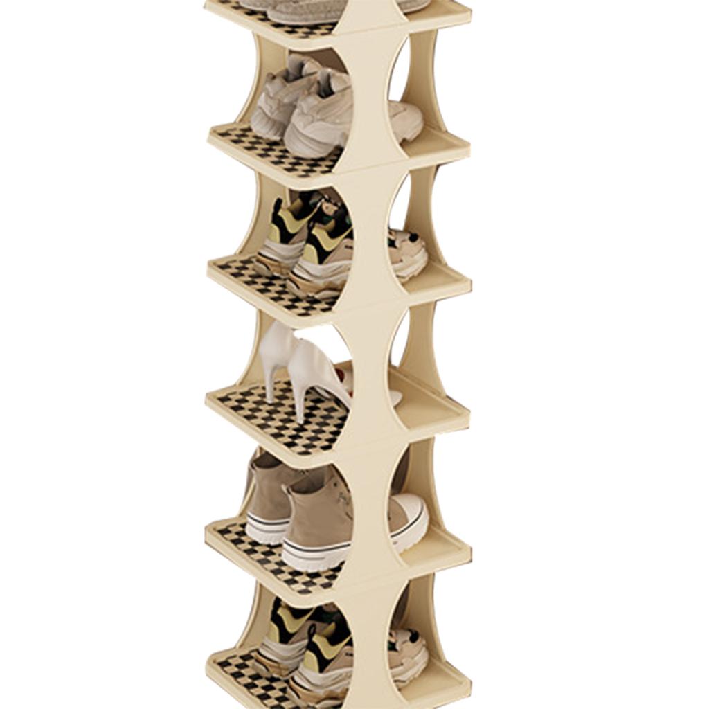 Shoe Rack Organizer Multiple Tiers Space Saving Vertical Shoes Shelf for Home Dorm Door Entryway