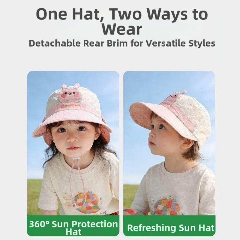 Breathable Sun Shade Hats Cute Style Panama Cap New Kids Fisherman Hat Outdoor Use