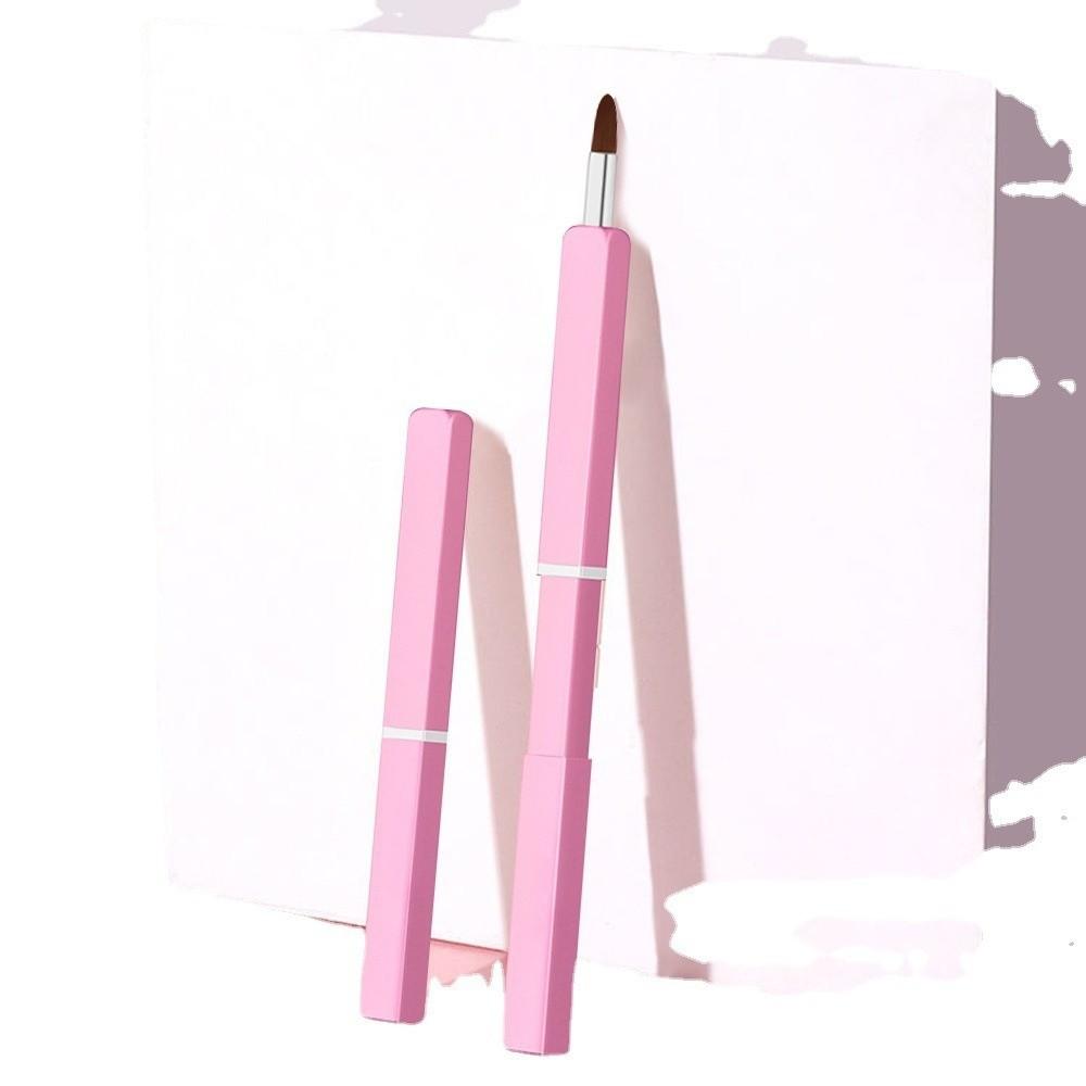 Lip Liner Lip Gloss Brush Aluminium Tube Lipstick Brush Beauty Tools Retractable Lip Brush  Travel