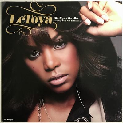 12inch Record LETOYA, PAUL WALL & SLIM THUG - All Eyes On Me Y094633823518 Capitol Records 2005 US Soul/Funk Used