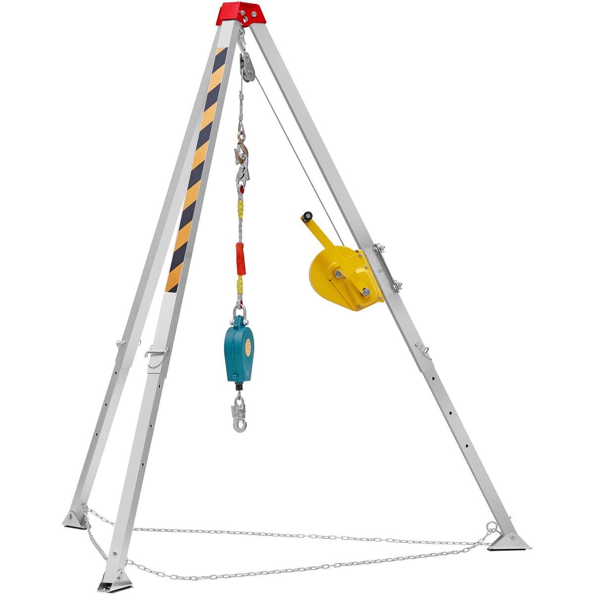Confined Space Tripod Kit, 1800 lbs