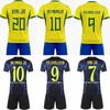 2026 World Cup Jersey Brazil National Team Jersey Neymar Vinicius Children's Adult Suit Football Jersey