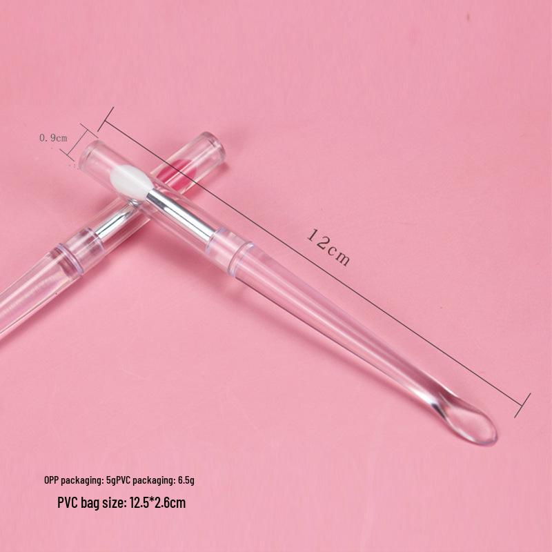 Portable Mini Lip Brush with Soft Bristles, Dustproof Cover, Non-Disposable Lipstick and Lip Mask Applicator.