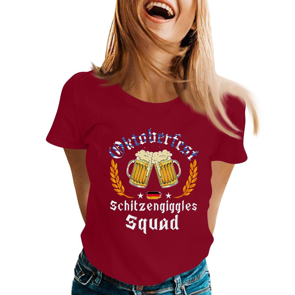 Fashion Casual Unisex Letter Print T-Shirt with Festival Graphic Design - Short Sleeve Round Neck Tee for Men and Women