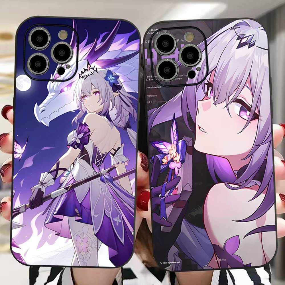 C-Castorice Cute Anime Girl Phone Case For iPhone 16 15 14 13 12 11 PRO MAX PLUS Mini TPU Soft To Skin-friendly Case