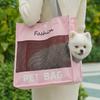 Soft Breathable Pet Tote Bag Mesh Portable Pet Bag Lightweight Pet Carrier Bag  Outdoor Travel