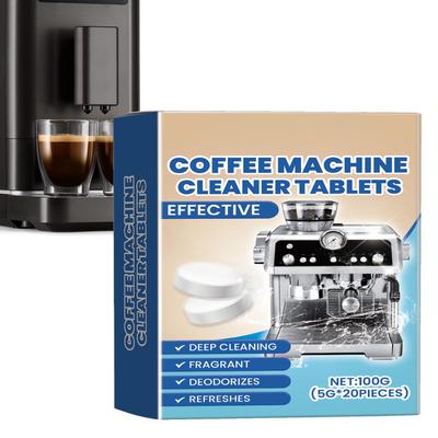 Coffee Machine Cleaning Tablets 20 Tablets Coffee Machine Descaling Agent for Cleaning Espresso Coffee Machine Scale Cleaning