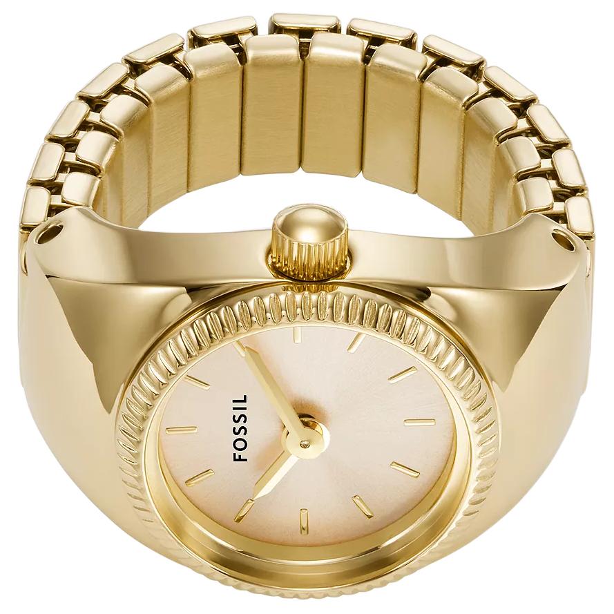 FOSSIL Wrist Watch Quartz Movement Stainless Steel Strap 15mm Gold Dial Women's Watch 50m Water Resistant ES5246