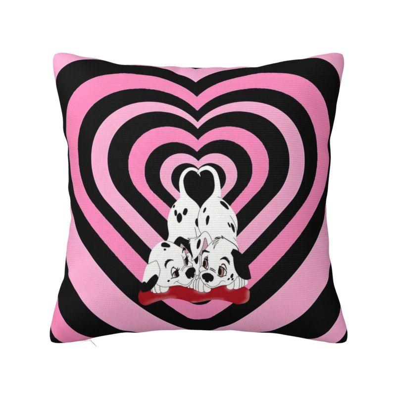 Custom Cartoon Dalmatians Disney Cushion Cover 101 Anime Kawaii Dog Velvet Nordic Throw Pillow Case Home Decor