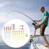 15Pcs Vertical Buoy Sea Fishing Floats Assorted Size Rubbers Fishing Lures for Most Type of Angling with Attachment