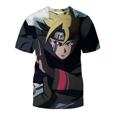 New Youth Four Seasons Breathable Mesh Naruto Men's 3D Printed T-shirt