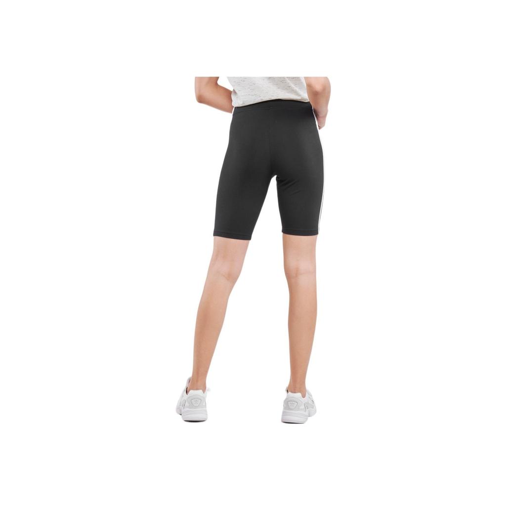 adidas Logo Print Striped Casual Shorts Women Bottoms Black GR3866