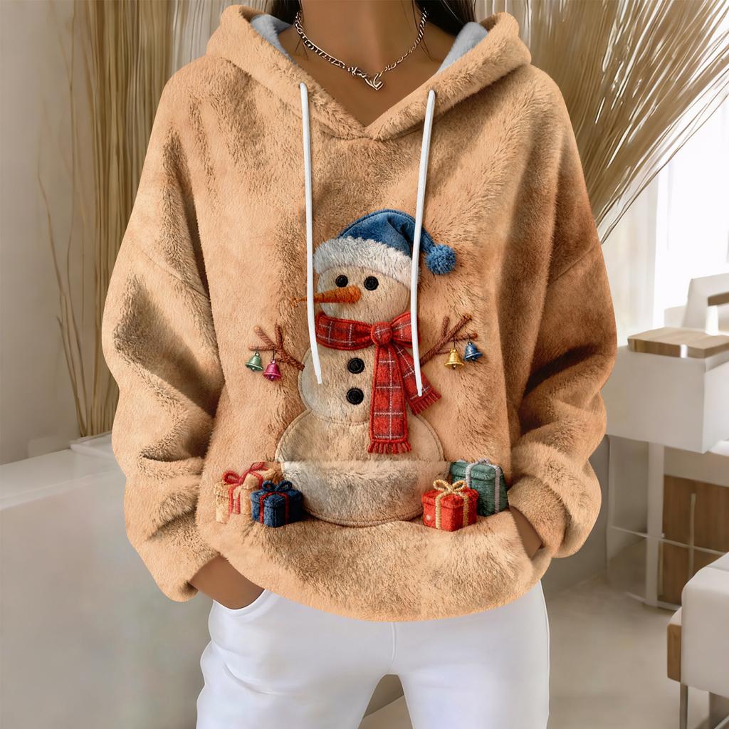 Hoodies For Women Oversized Winter Plush Cute Sweatshirts Pullover Trendy Fall Winter Clothes