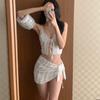 Light luxury sexy babes pure desire small fragrance European and American sexy split three-piece swimsuit female BIKINI