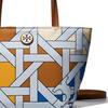 Tory Burch Woven Color Block Design Nylon Tote Bag Mini Women tote bags Multicolor 176042-400