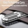NEW Aluminum Alloy Laptop Stand, Folding and Lifting Vertical Base, Height Increasing Computer Cooling, Tablet Stand