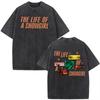The Life of A Showgirl Album Merch Tshirts Fan Gifts Mens Women Clothing Vintage Washed Cotton Oversized Short Sleeve T Shirts