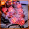 20LEDs Artificial Rose Flower String Light Wedding Party Valentine's Day Decor Fairy Garland Lamp Room Decoration Ramadan 2026