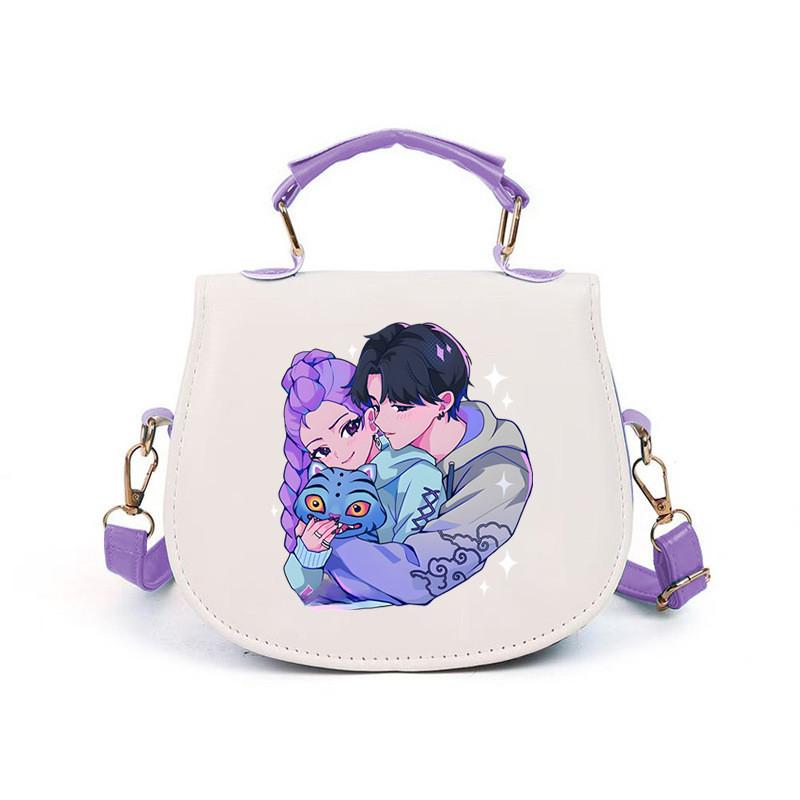 Mädchen Kpop Jäger Derpy Rumi Zoey Mira Bedruckte Schultaschen Kinder Freizeit Schultertaschen Crossbody Bags