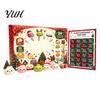 Educational Sensory Toy 24 Day Christmas Countdown Calendar, Soft TPR Bun Squeeze Dumpling Character Collection Set for Stress Relief, Festive Holiday