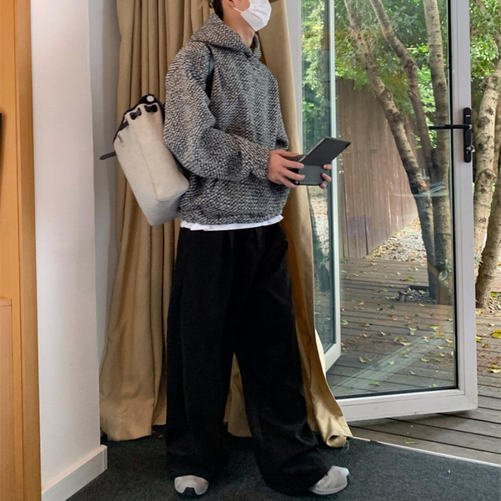 Винтажная текстура с капюшоном толстовка женская 2024 осень Y2k свободные длинные рукава — фото 8