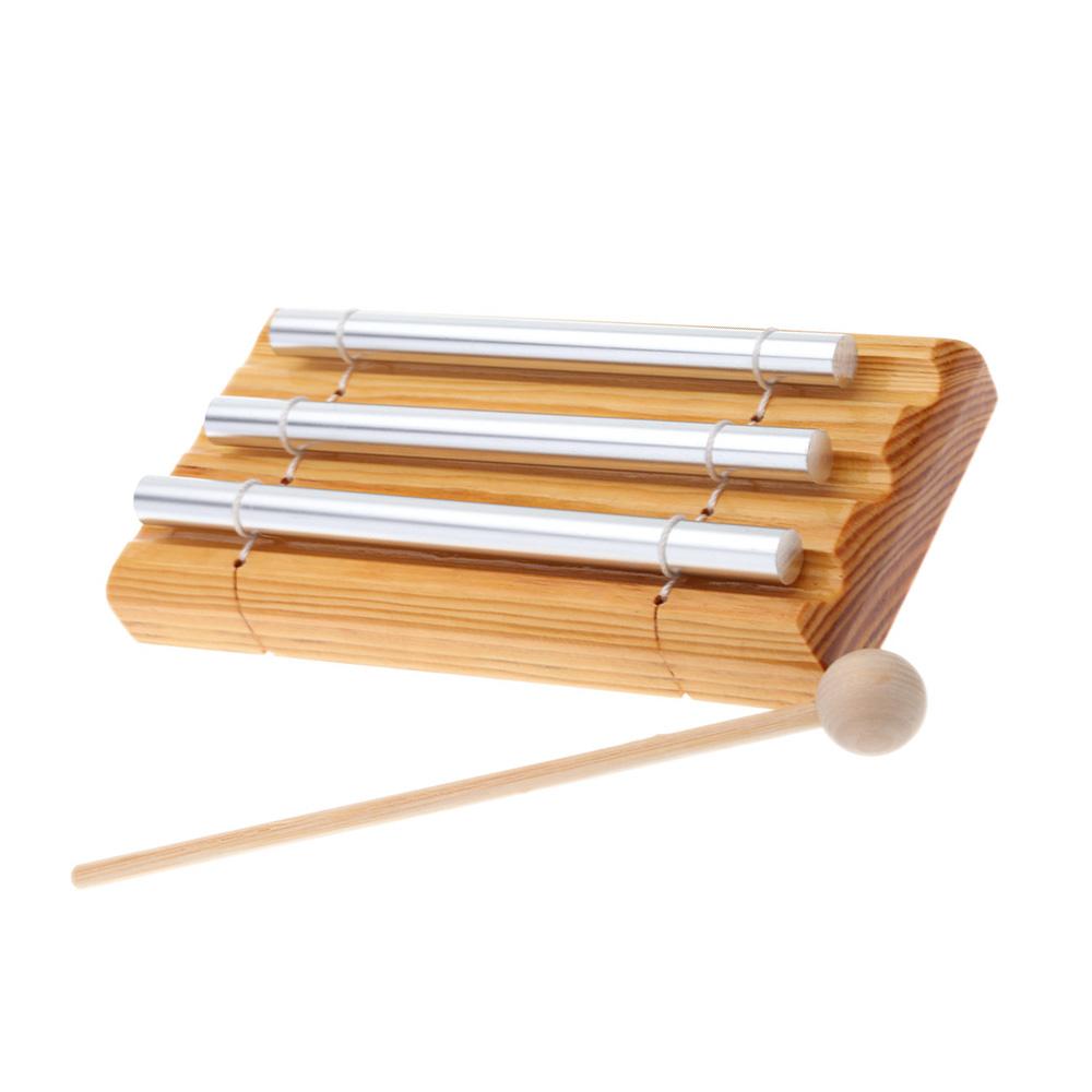 Energy Chime Three Tone with Mallet Exquisite Kid Children Musical Toy Percussion Instrument