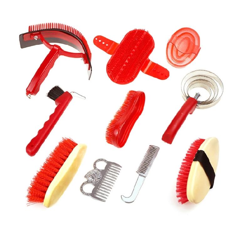 Horse Washing Tool Brush Horse Cleaning Set Horse Brush Soft Brush Sweat Scraping Ergonomic Handle Brush Stable Supply 1