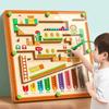 Toys Toys Toys Wooden Magnetic Color and Number Maze Learning Education Color Matching Montessori Wooden for Gifts Children