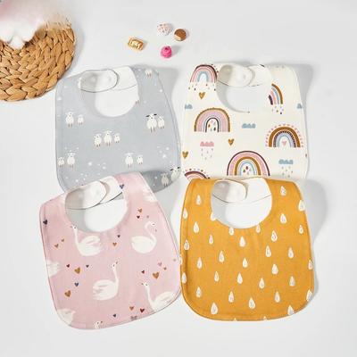 Baby Bibs Burp Cloths Bibs Soft Cotton Adjustable Bib U Shape Newborn Feeding Bib Infants Saliva Towe