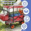 Outdoor Foldable Camper Trolley Rain Cover Transparent Dust Cover with Zipper Universal Handcart Accessories Windproof Cover