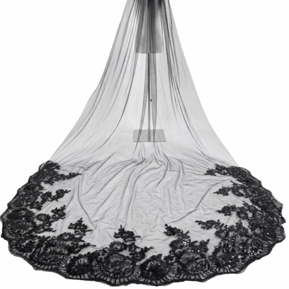 3/4M Long Veil Lace Bridal Veil with Comb Mesh Bridal Veil White Wedding Veil Bridal Accessories