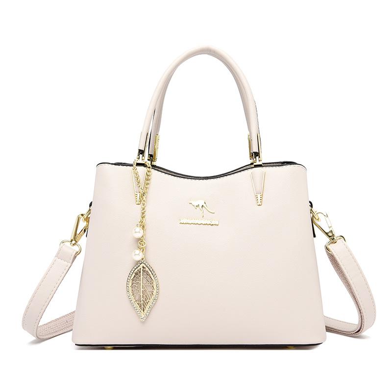 

Johnature элегантная женская сумка модная женская кожаная сумка большой вместимости универсальные сумки через плечо и через плечо белый