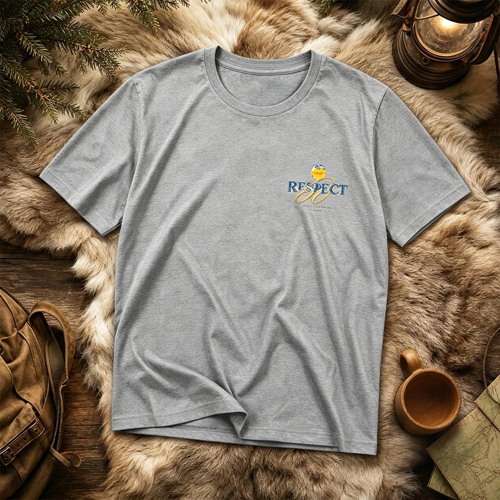 Uk Summer Bank Holiday Outdoor Parentchild Matching Respect Nature Print Tshirt Short Sleeve Breathable Tee For Hiking Camping