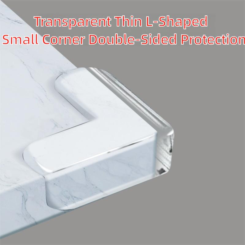 Transparent table corner protective pad, anti-collision wrap corner, silicone & glass & furniture sharp corner protective pad
