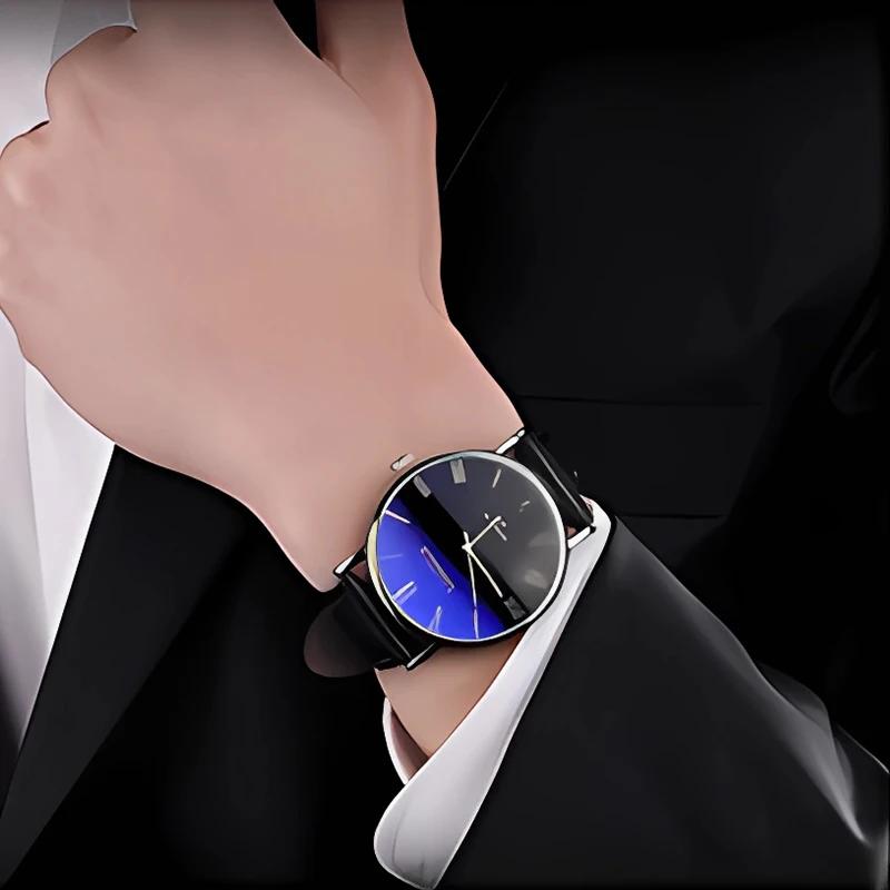 Fashion Wrist Watches for Men Top Brand Analog Men's Quartz Watches Leather Band Casual Business Men Watches Relogio Masculino