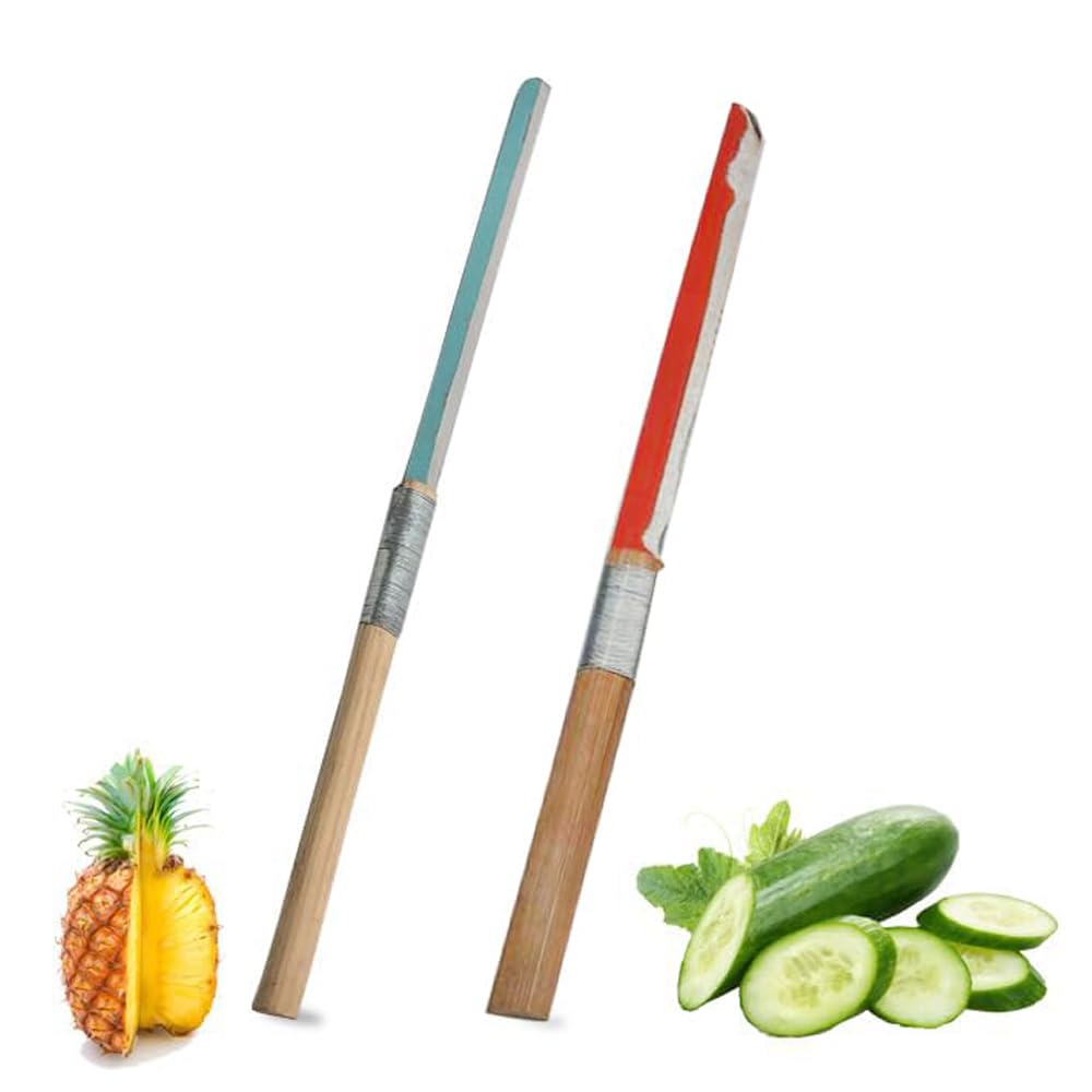 RSINC Деревянный Быстрорежущий Нож Набор из 2 шт. | Кухонный Овощной Нож для Нарезки Рубки | на Кухне (Ассортимент цвета) деревянный нож