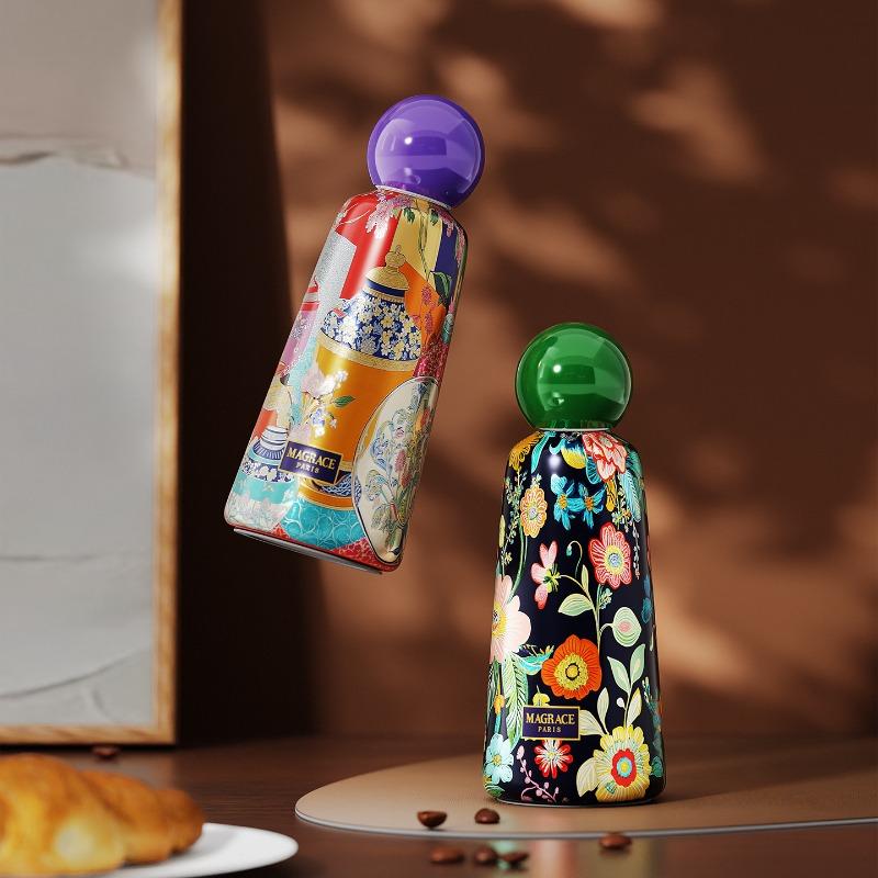 1PC Thermos Cup High-quality Water Cup Accompanying Coffee Thermos Cup Small and Portable New Home Furnishings Decoration