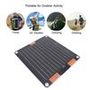 10W Solar Panel Dual TYPE C Ports 5V2A Output Monocrystalline USB Solar Panel Charger with Suction Cups