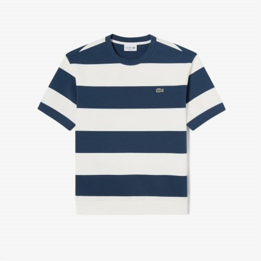 

LACOSTE Мужская футболка в полоску Overfit Milano [синий]