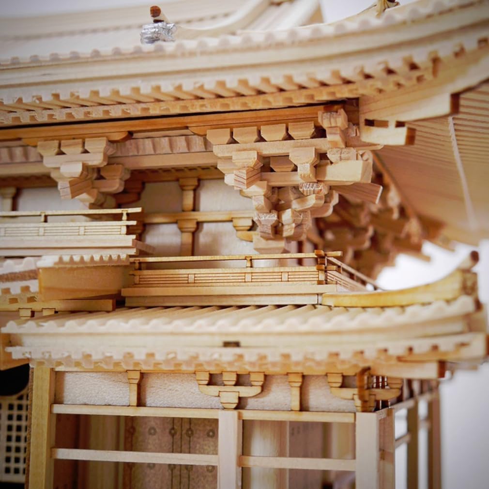 Woody Joe 1/75 Scale Byodoin Temple Phoenix Hall Wooden Model Assembly Kit (Building)