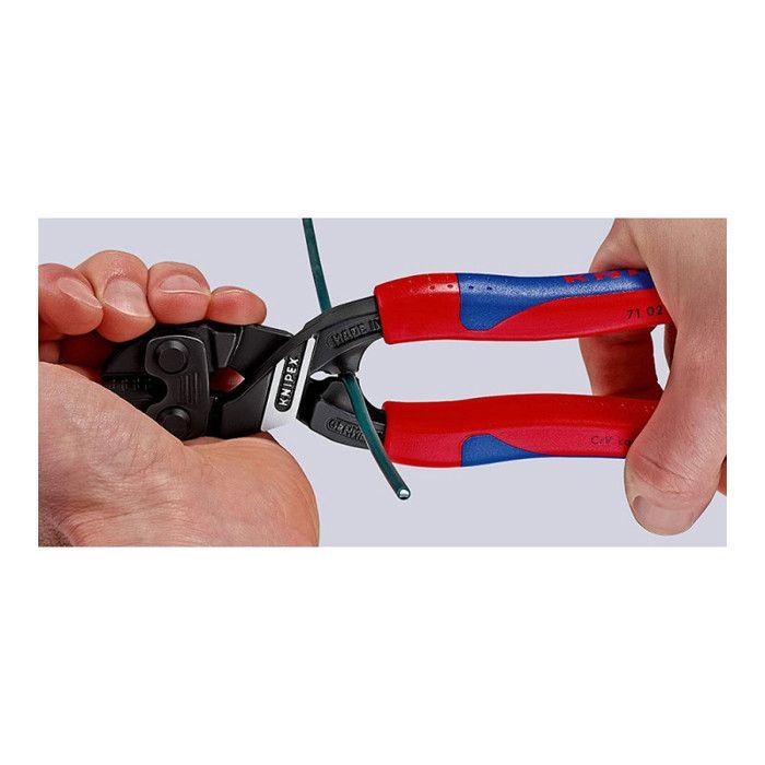 Coupe-boulons KNIPEX - Compact 200mm - Acier chrome-vanadium - Coupe précise - Diamètre jusqu'à 5,2mm