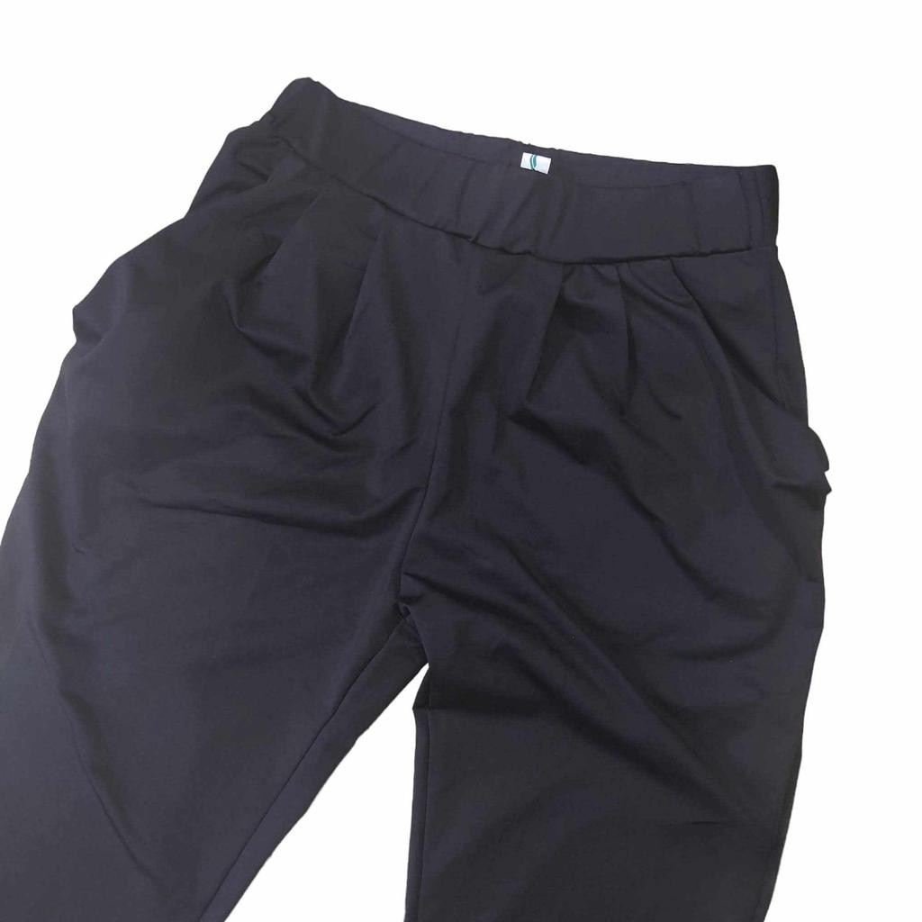 Czarne Spodnie Sarouel BlackCoco Luźne Długie Czarne Damskie, Dopasowanie, Długość, Elastyczne, (JP, Alfabet, L, Standardowy, Czarny) [Kod produktu]