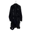 COMMEdesGARCONS HOMME PLUS PL-J045 23AW Faux Fur Cut-out Long Jacket Jacket M blackUsed