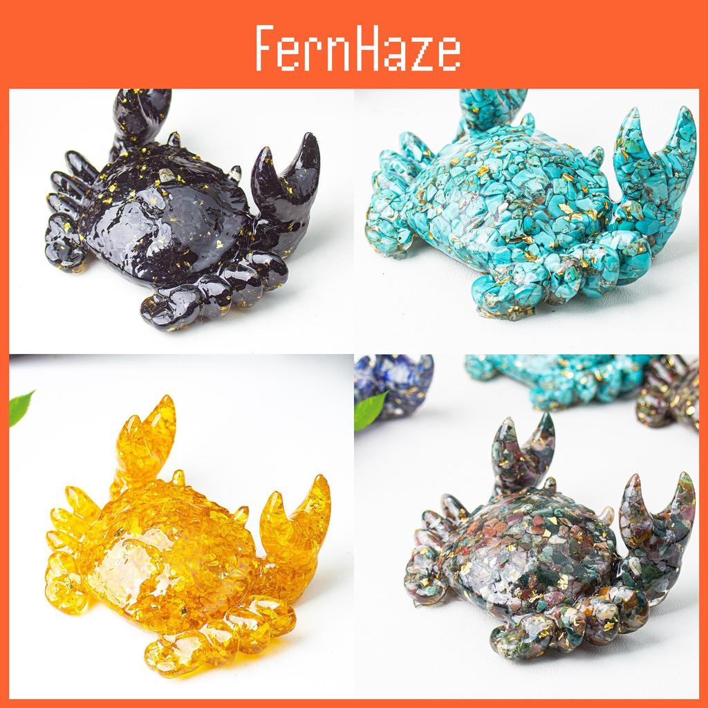 Natural Quartz Crystal Resin Crab Pen Stand With Unique Artistic Design For Giftgiving