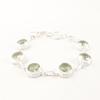 Green Amethyst Gemstone 925 Sterling Silver Jewelry Handmade Women Bracelet 9" RB-9-18