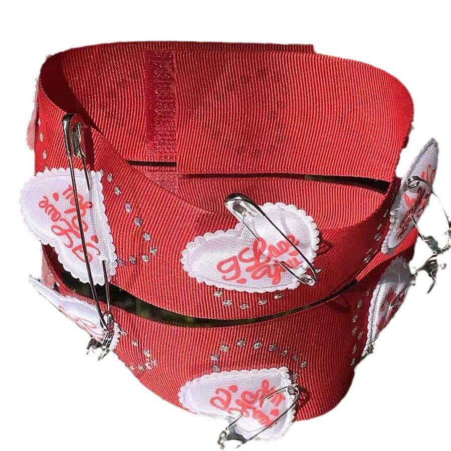 Japanese Soft Girl Peach Heart Choker/Thigh Strap Necklace